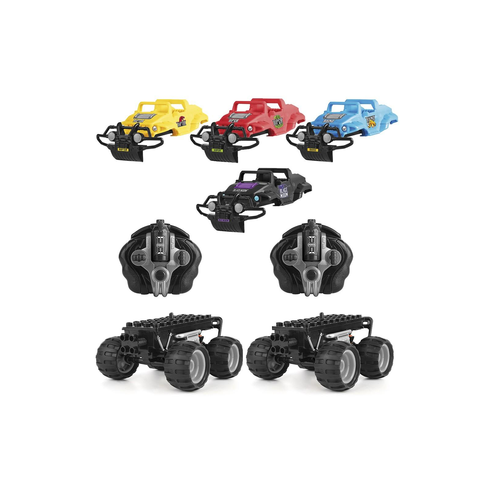 Радиоуправляемая игрушка Monster Smash-Ups CRASH CAR на р/у – БИТВА КОМАНД 2 модели, 4 корпуса, аккум. (TY6007)