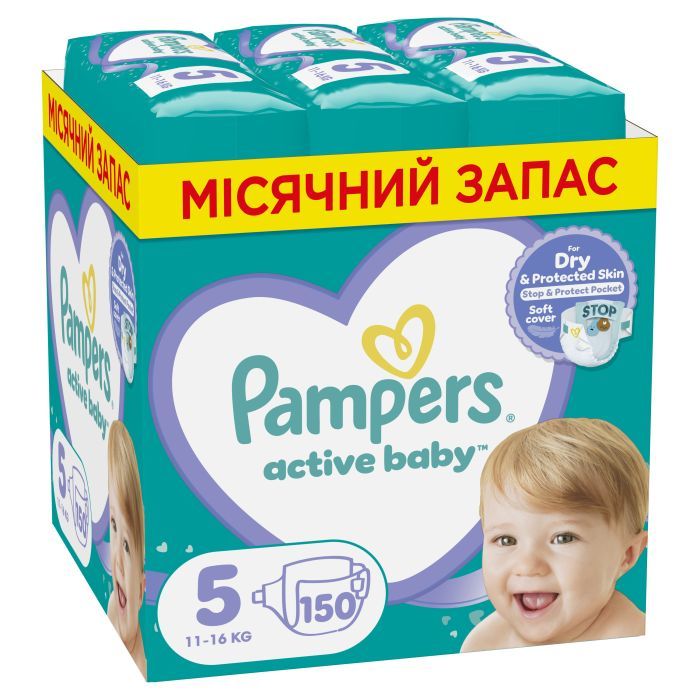 Подгузники Pampers Active Baby Размер 5 (11-16 кг) 38 шт (8006540207796)