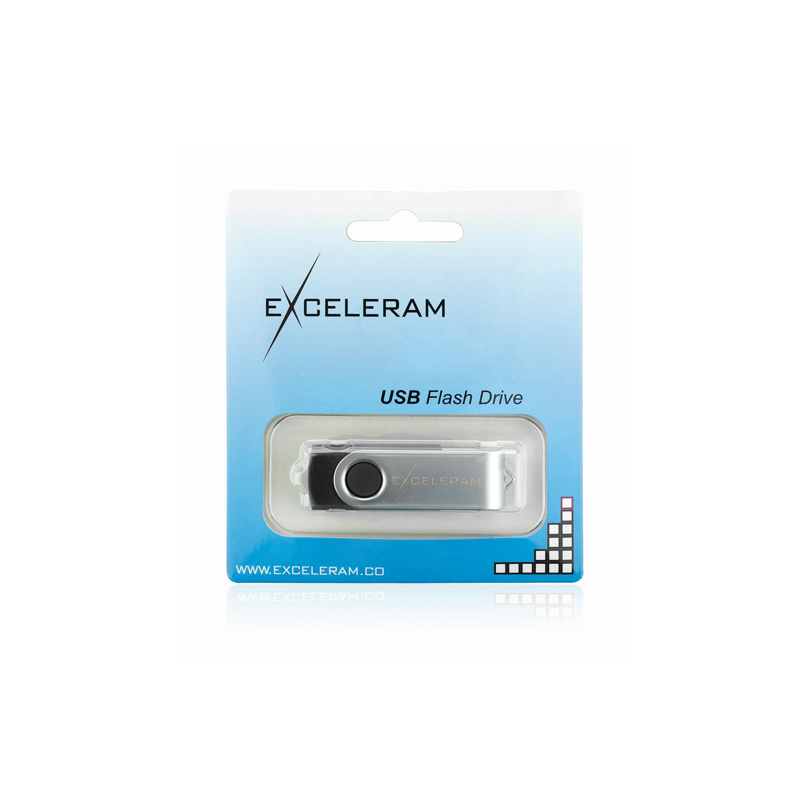 USB флеш накопичувач eXceleram 32GB P1 Series Silver/Black USB 3.1 Gen 1 (EXP1U3SIB32) зображення 8