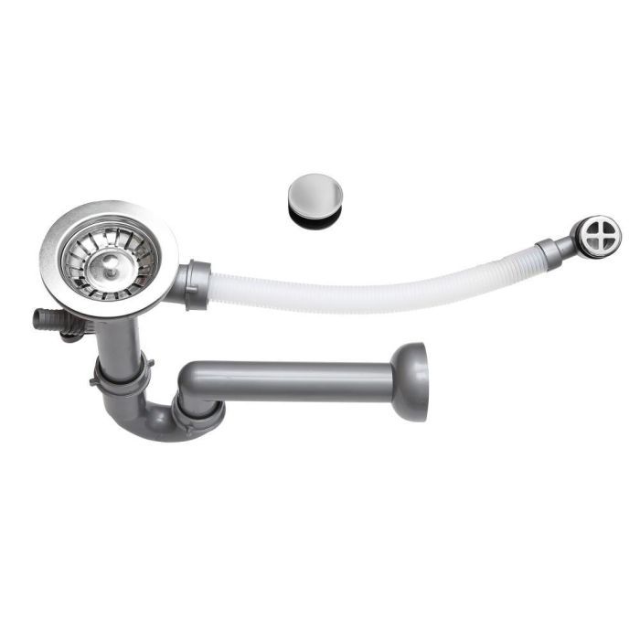 Мийка кухонна Perfelli ESTO PGE 101-22 GREY METALLIC зображення 4