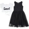 Платье Breeze с топом "SWEET" (12727-128G-black) изображение 4