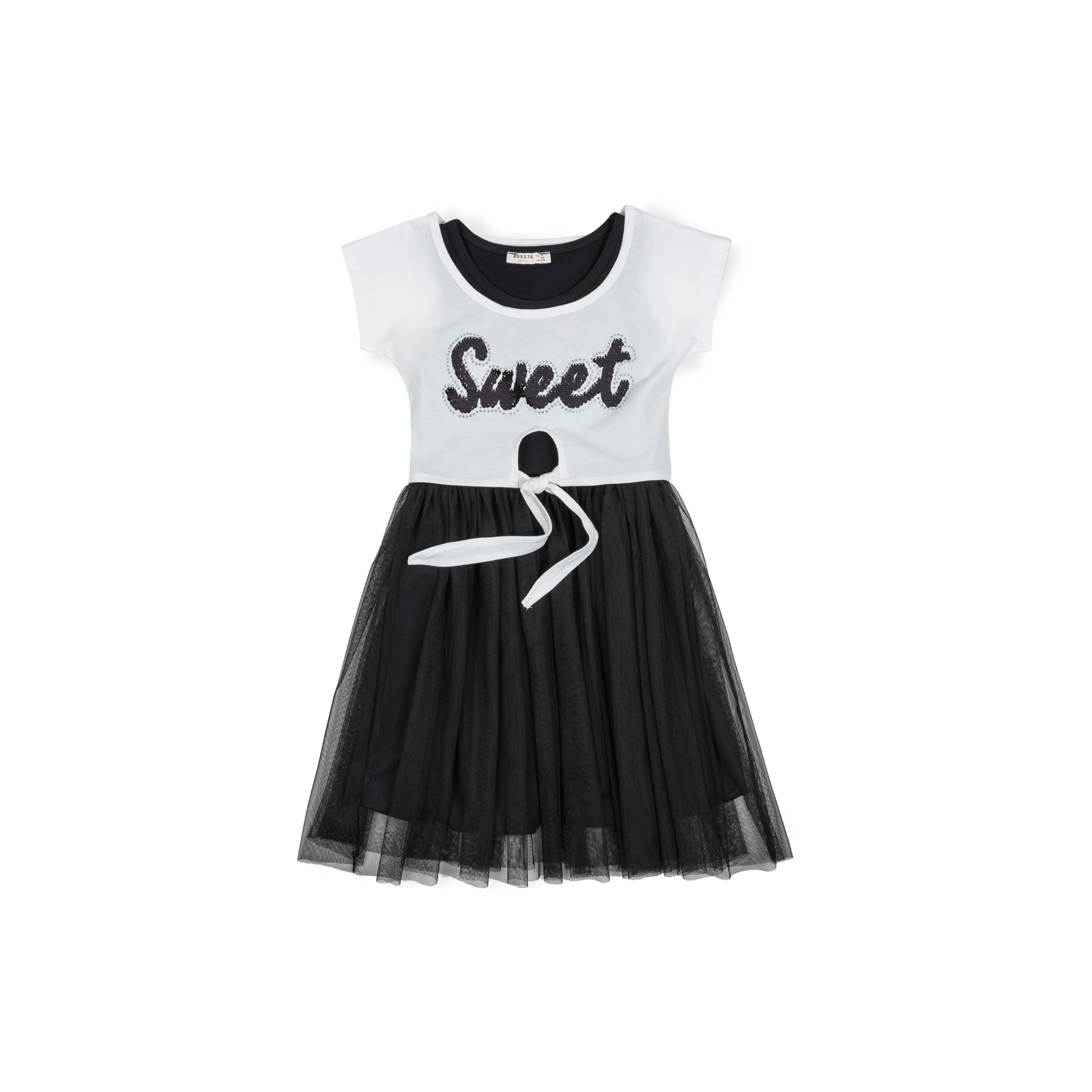 Платье Breeze с топом "SWEET" (12727-128G-black)