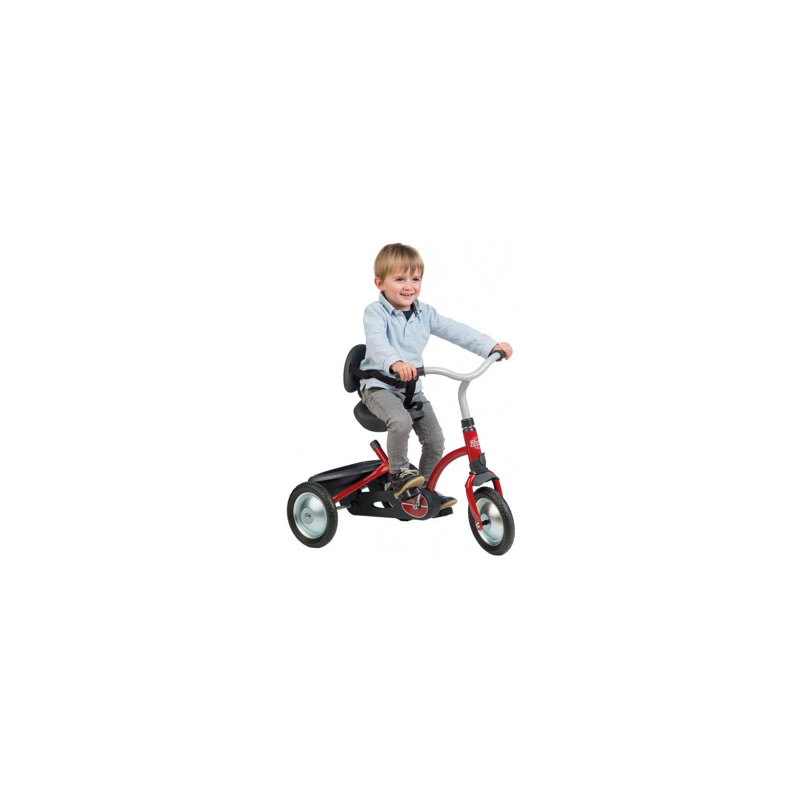 Дитячий велосипед Smoby Зукі, металевий з багажником, Червоний (740800) зображення 4
