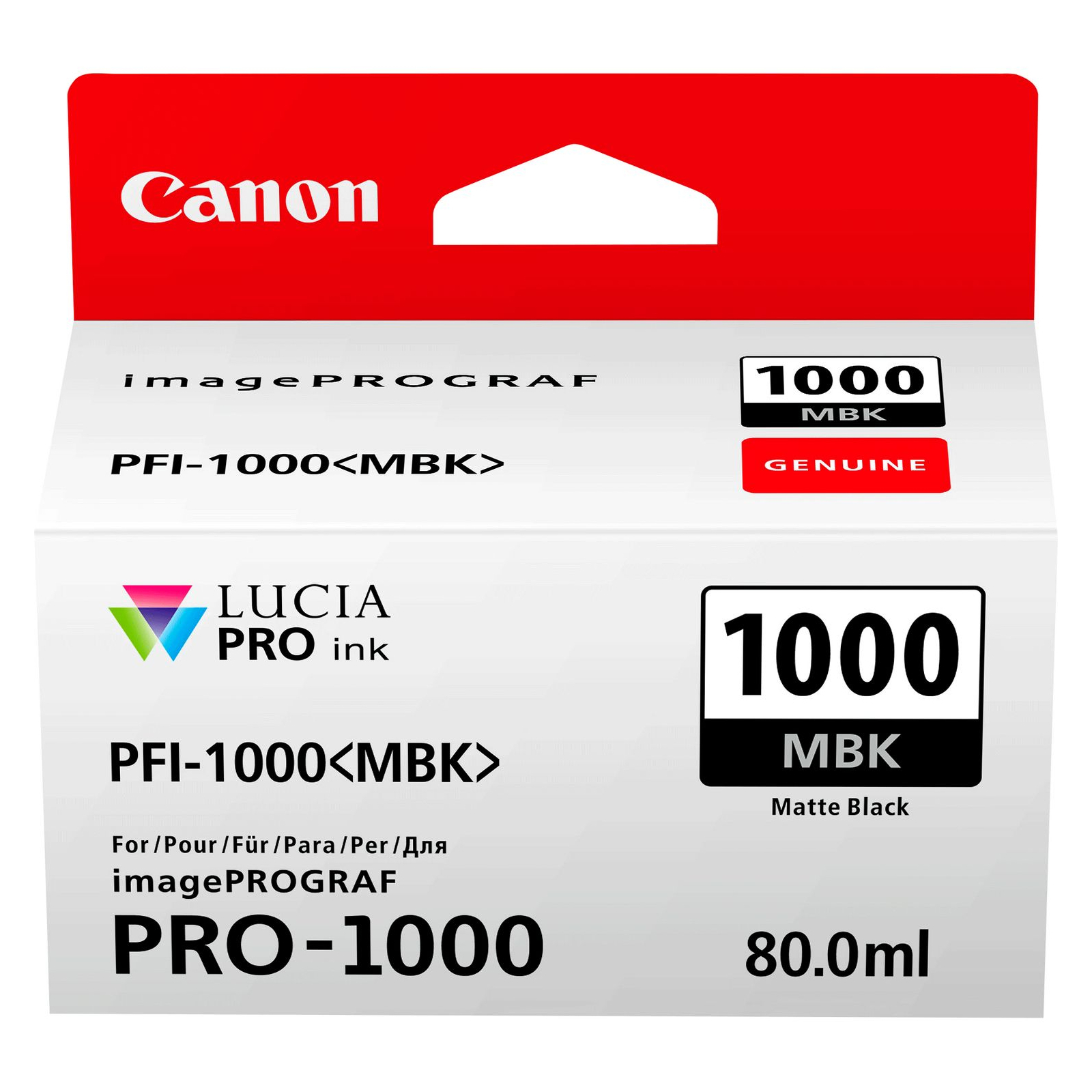 Картридж Canon PFI-1000MBk (Matte black) (0545C001)