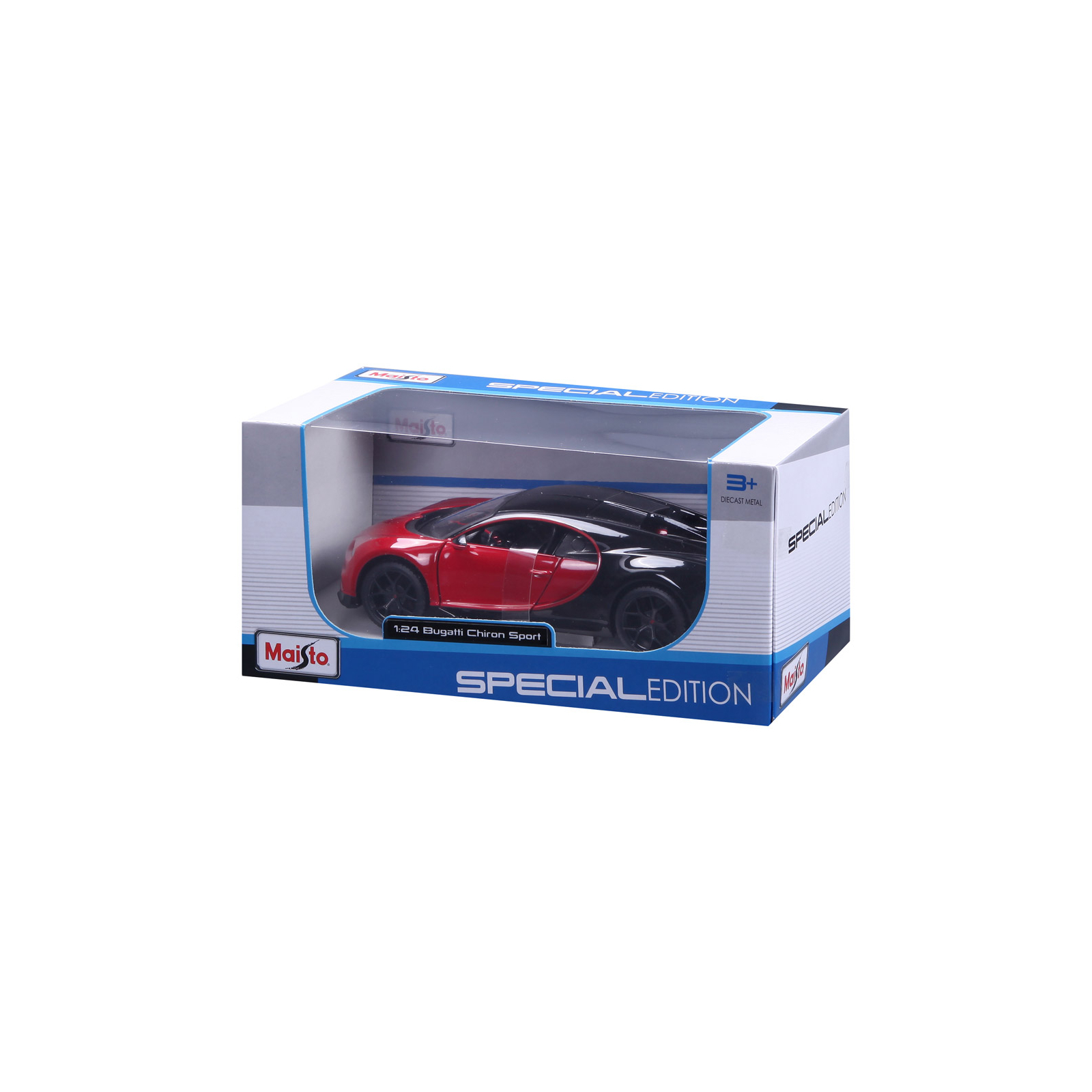 Машина Maisto Bugatti Chiron Sport (1:24) (31524 black/red) зображення 5