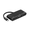 Концентратор 2E Type C to USB 3.0+AUX+HDMI+VGA+USB Type C, 0.15m, black (2E-W1408)