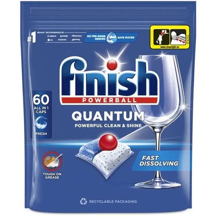Таблетки для посудомоечных машин Finish Quantum All in 1 120 шт. (5908252012114)