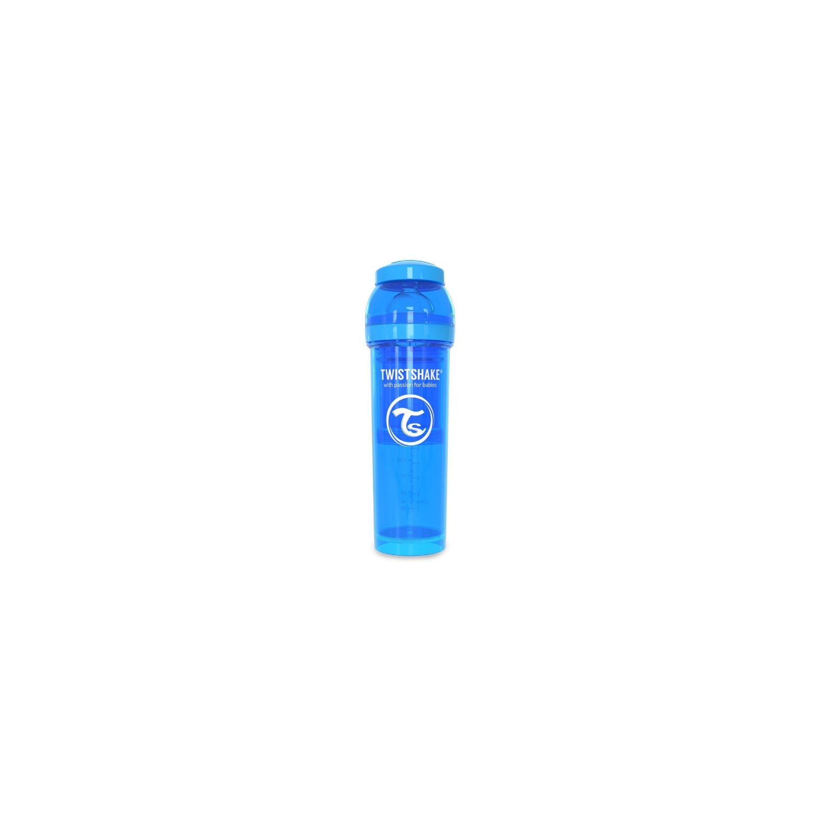 Бутылочка для кормления Twistshake антиколиковая 330 мл, голубая (24859)