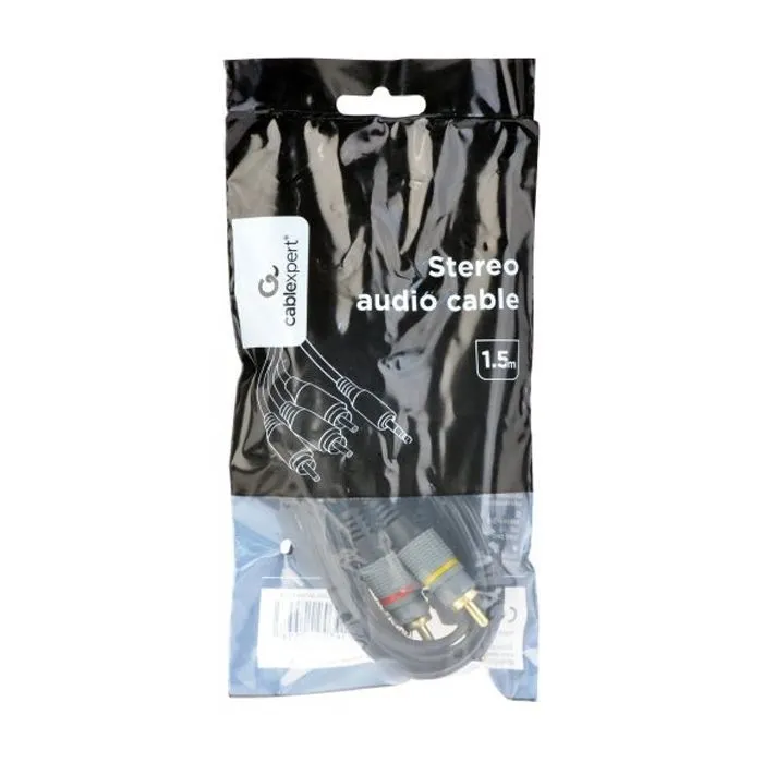 Кабель мультимедійний 3.5mm M to 3xRCA M 1.5m (4pin) AV Cablexpert (CCAP-4P3R-1.5M) зображення 2