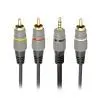 Кабель мультимедійний 3.5mm M to 3xRCA M 1.5m (4pin) AV Cablexpert (CCAP-4P3R-1.5M)