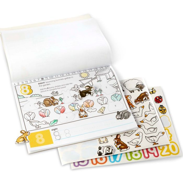 Набір для творчості Melissa&Doug Альбом розмальовок / наліпок Цифри (MD8566) зображення 2