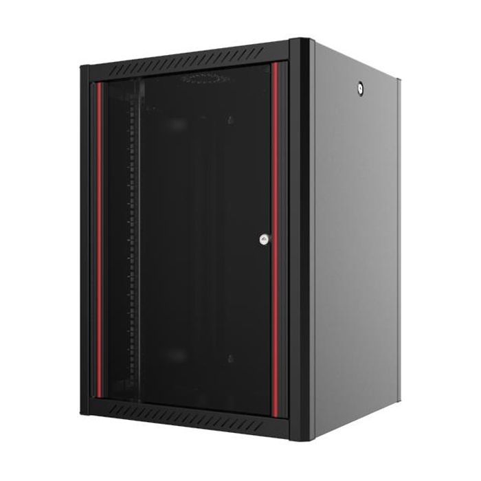 Шкаф настенный Mirsan WTN 19" 16U 600x560, RAL 9005 (MR.WTN16U56DE.01)