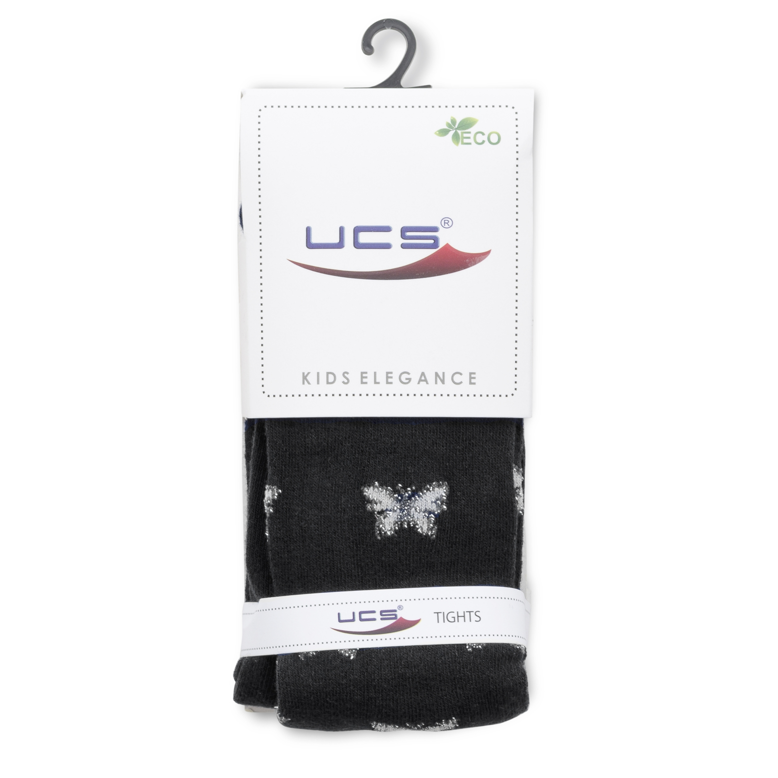 Колготки UCS Socks с бабочками (M0C0301-2110-3G-black) изображение 2