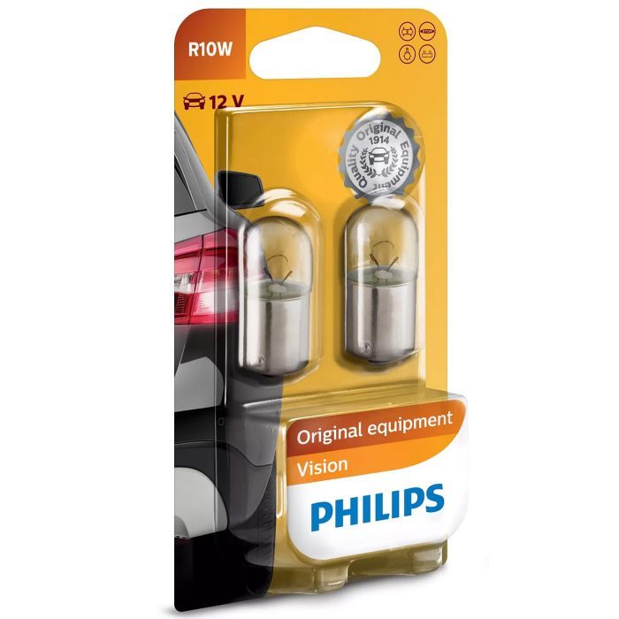 Автолампа Philips 10W (12814 B2) изображение 2