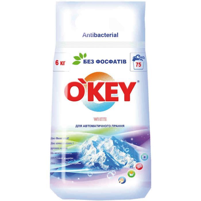 Стиральный порошок O'KEY Горная свежесть 6 кг (4820049381863)