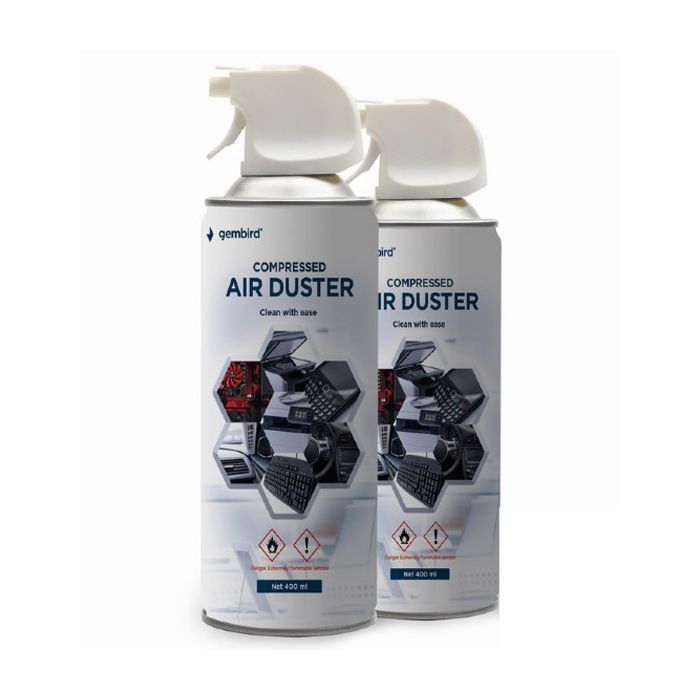 Чистящий сжатый воздух spray duster 400ml Gembird (CK-CAD-FL400-01)
