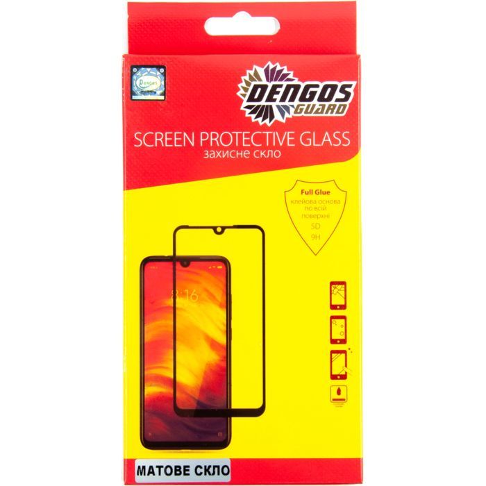 Скло захисне Dengos Full Glue Matte Samsung Galaxy A32 (black) (TGFG-MATT-35)