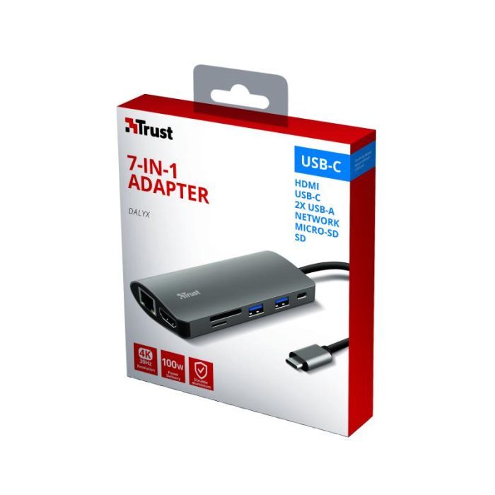 Концентратор Trust DALYX 7-IN-1 USB-C ALUMINIUM (23775_TRUST) изображение 12