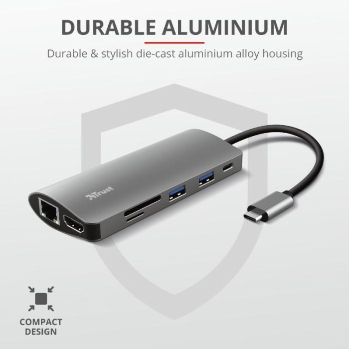 Концентратор Trust DALYX 7-IN-1 USB-C ALUMINIUM (23775_TRUST) изображение 8