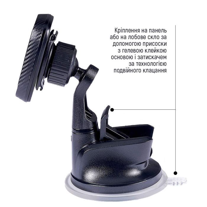 Универсальный автодержатель ColorWay Dashboard-1 (360 rotation) magnetic Gray (CW-CHM06-GR) изображение 6