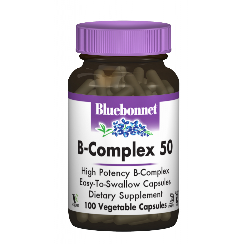 Вітамін Bluebonnet Nutrition В-Комплекс 50, 100 гелевих капсул (BLB-00412)