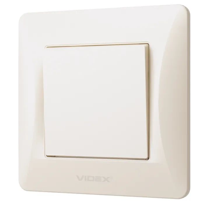 Вимикач Videx BINERA 1кл кремовий (VF-BNSW1-CR)