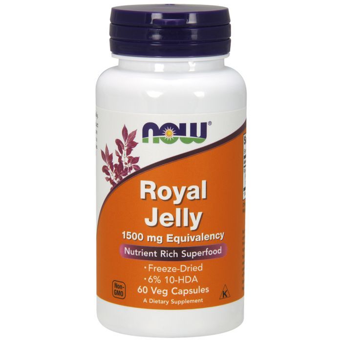 Травы Now Foods Маточное Молочко 1500 мг, Royal Jelly, 60 гелевых капсул (NOW-02565)