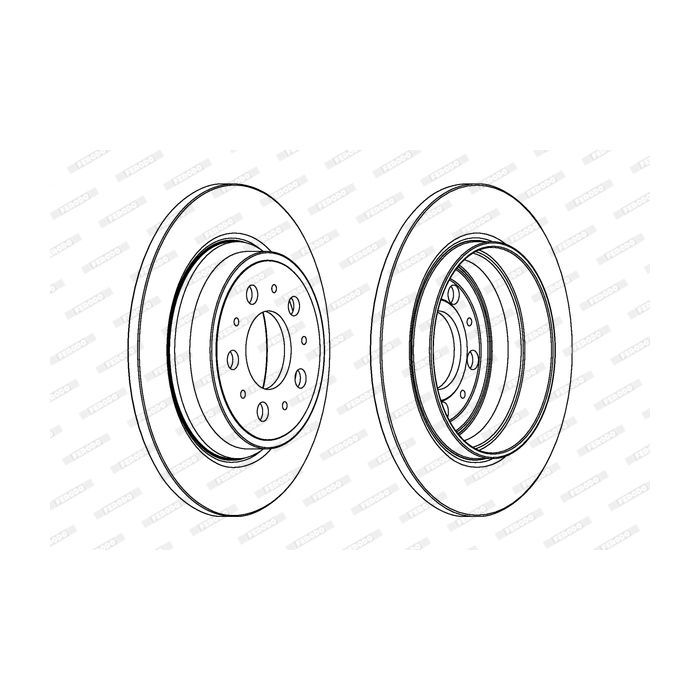 Тормозной диск FERODO DDF1079C