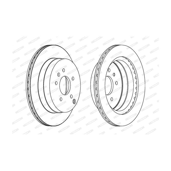 Тормозной диск FERODO DDF1660C
