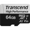 Карта памяти Transcend 64GB microSDXC class 10 UHS-I U3 A2 (TS64GUSD340S) изображение 2