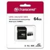 Карта пам'яті Transcend 64GB microSDXC class 10 UHS-I U3 A2 (TS64GUSD340S) зображення 3