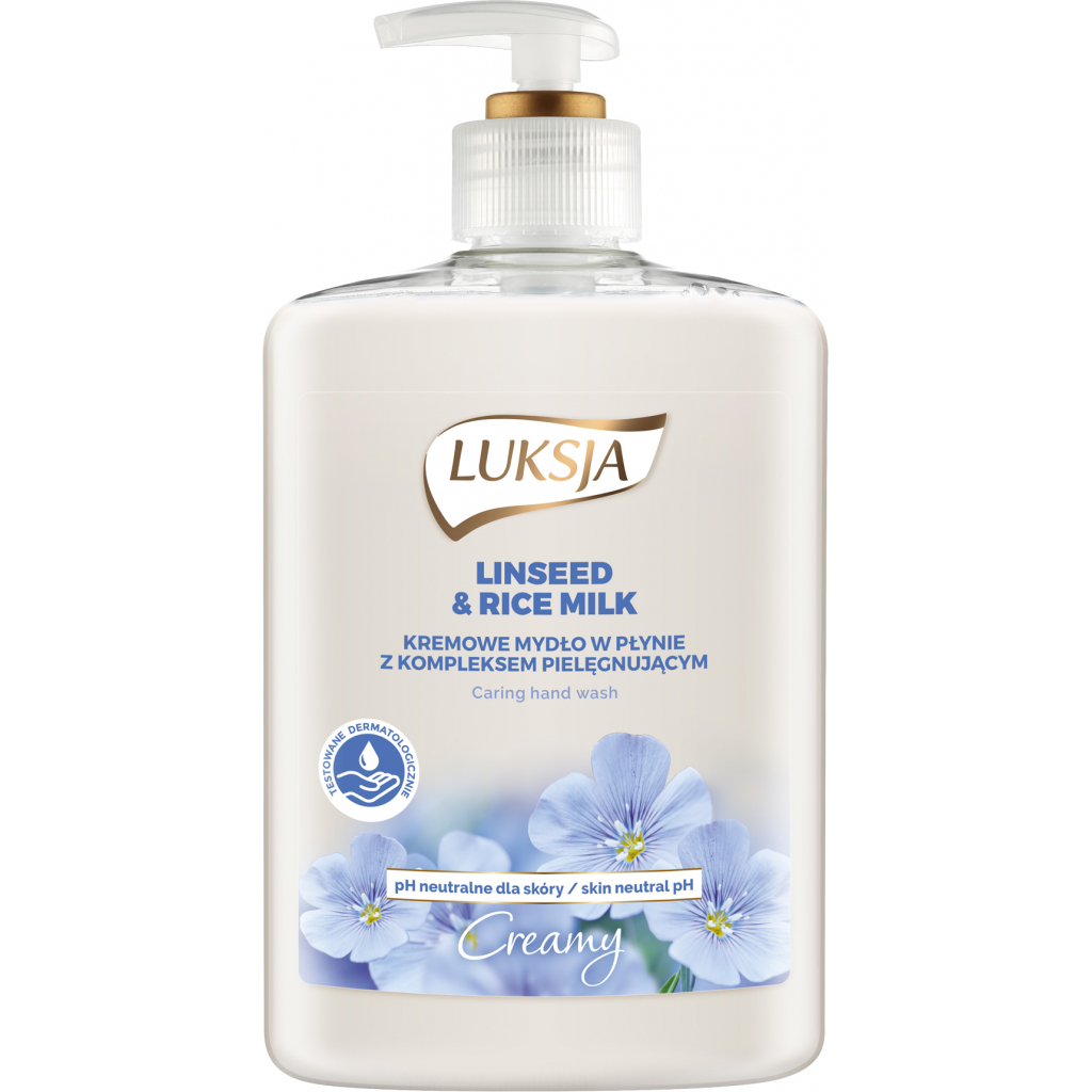 Жидкое мыло Luksja Creamy Linen & Rice Milk 500 мл (5900998007171)