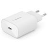 Зарядное устройство Belkin Home Charger 25W Power PD PPS USB-C, white (WCA004VFWH)