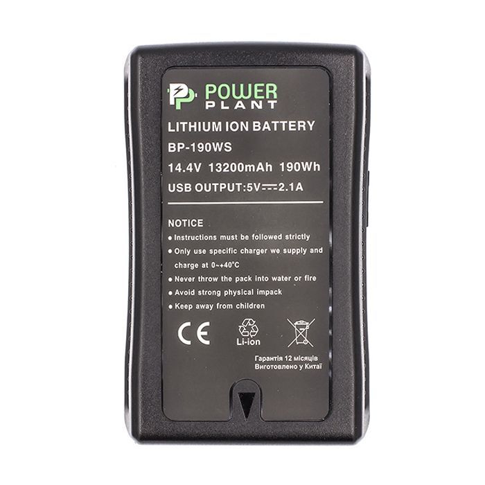 Аккумулятор к фото/видео PowerPlant V-mount Sony BP-190WS 13200mAh (CB970223) изображение 3