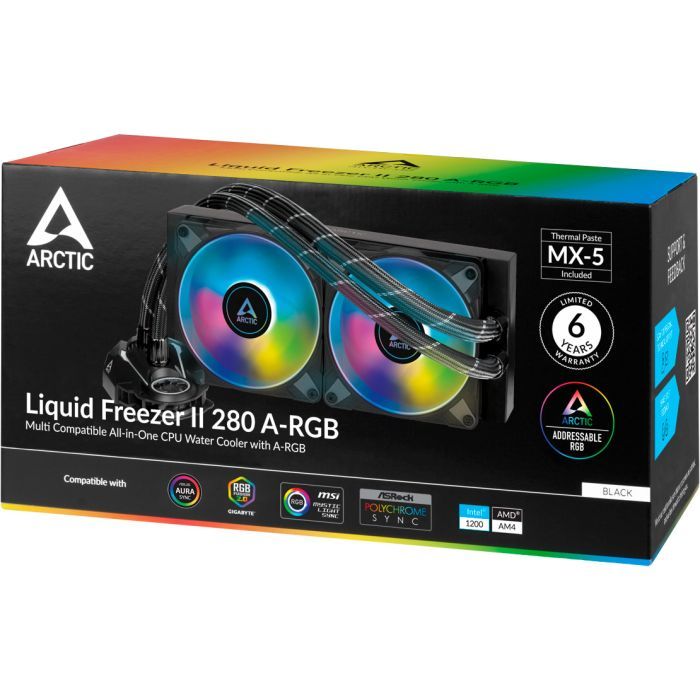 Система жидкостного охлаждения Arctic Liquid Freezer II 280 A-RGB (ACFRE00106A) изображение 7