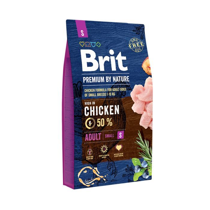Сухой корм для собак Brit Premium Dog Adult S 1 кг (8595602526284)