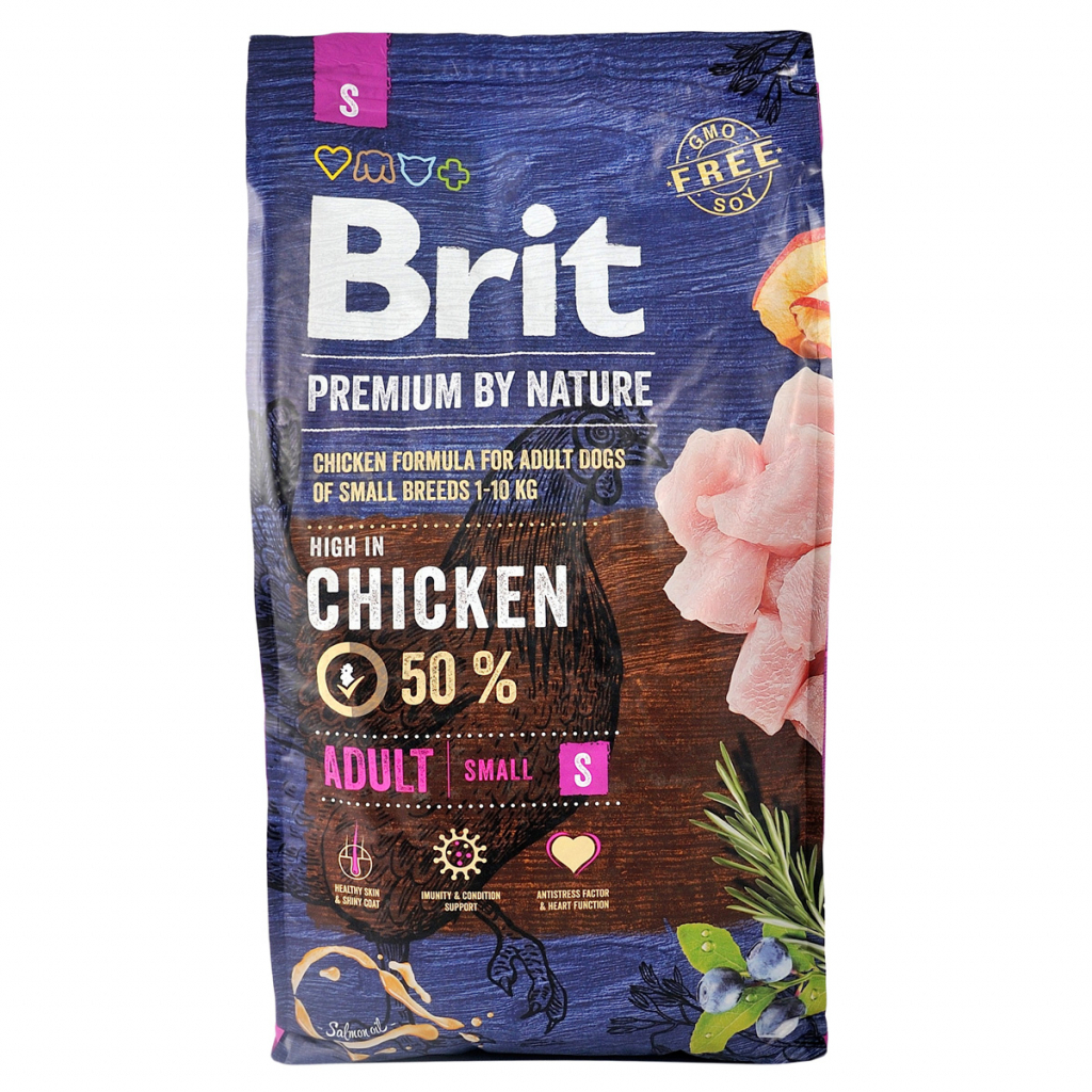 Сухой корм для собак Brit Premium Dog Adult S 8 кг (8595602526307) изображение 2