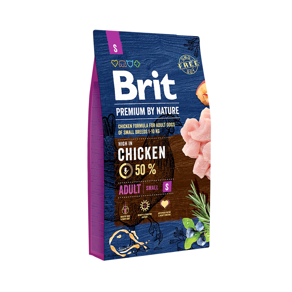 Сухой корм для собак Brit Premium Dog Adult S 1 кг (8595602526284)