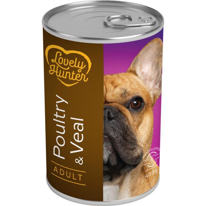 Консервы для собак Lovely Hunter Adult Poultry and Veal 400 г (LHU45354)