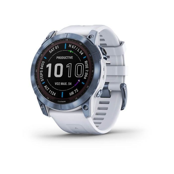 Смарт-годинник Garmin fenix 7X Sapph Sol Mineral Blue, GPS (010-02541-15)