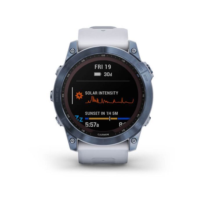 Смарт-годинник Garmin fenix 7X Sapph Sol Mineral Blue, GPS (010-02541-15) зображення 2