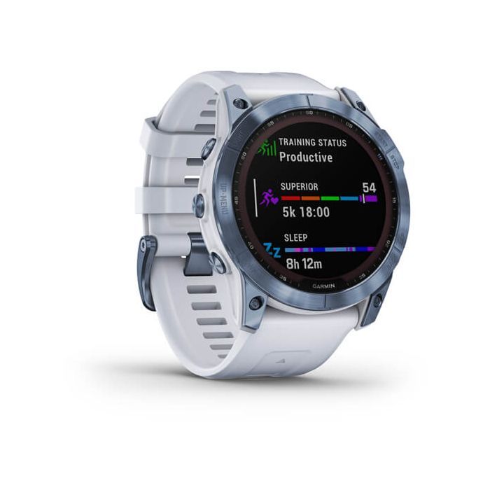 Смарт-годинник Garmin fenix 7X Sapph Sol Mineral Blue, GPS (010-02541-15) зображення 3