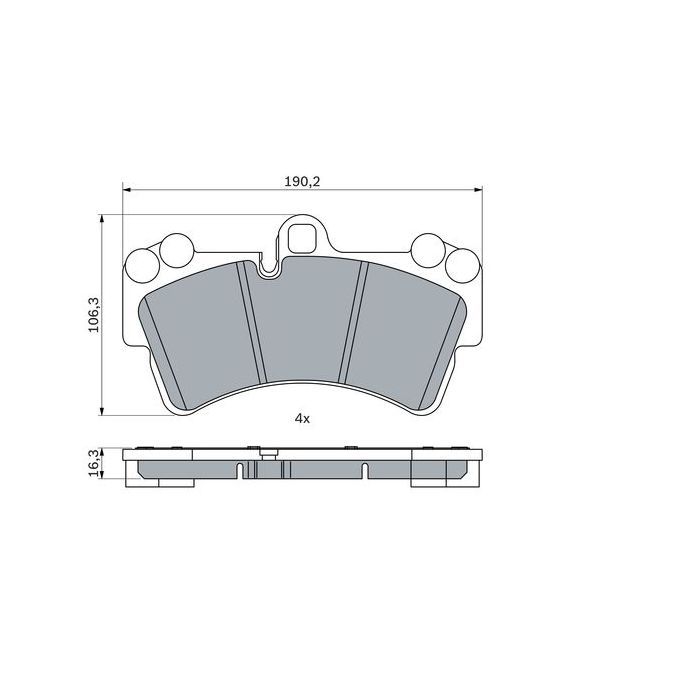 Гальмівні колодки Bosch 0 986 424 739 зображення 6