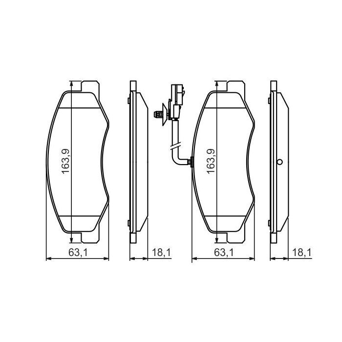 Гальмівні колодки Bosch 0 986 494 499 зображення 5