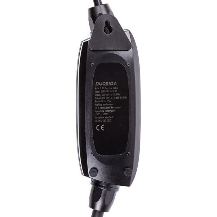 Зарядний пристрій для електромобіля Duosida Type 2 - Schuko (220V), 16A, 3.6кВт, 1-фазное, 5м (EV200276) зображення 2
