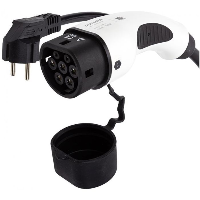 Зарядний пристрій для електромобіля Duosida Type 2 - Schuko (220V), 16A, 3.6кВт, 1-фазное, 5м (EV200276) зображення 3