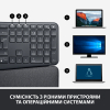 Клавіатура Logitech ERGO K860 Bluetooth/Wireless UA Black (920-010108) зображення 9