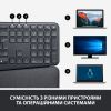 Клавиатура Logitech ERGO K860 Bluetooth/Wireless UA Black (920-010108) изображение 9