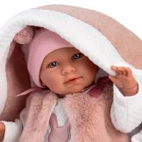 Кукла Llorens Mimi Lloron Capazo Rosa, 40 см (74012) изображение 3