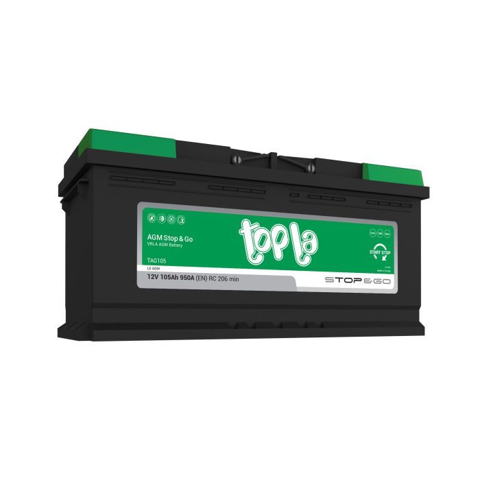 Аккумулятор автомобильный Topla 105 Ah/12V AGM Euro (114 105)